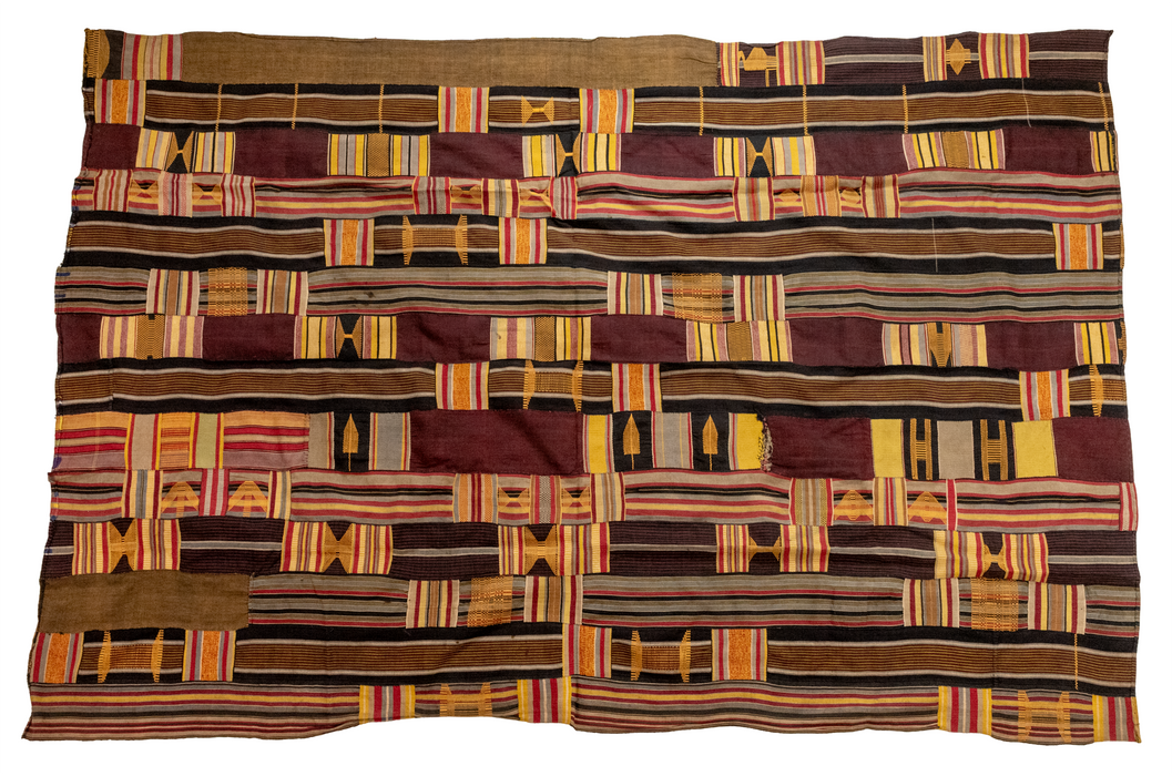 African Ashanti Kente Cloth #17539