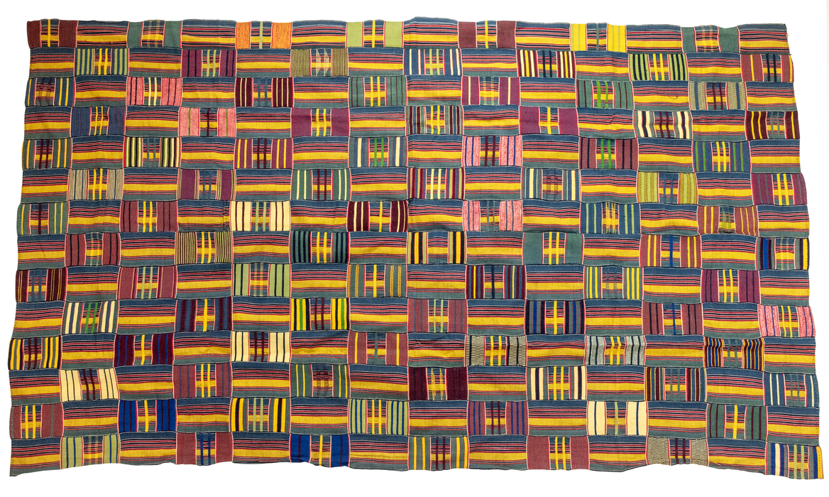 African Ashanti Kente Cloth #17541