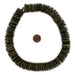 Olive Green Disk Coconut Shell Beads (20mm) (10 Pack) - The Bead Chest