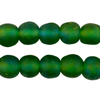 Blue Green Recycled Glass Beads (14mm)