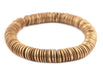 Gold Disk Coconut Shell Beads (20mm) (10 Pack) - The Bead Chest