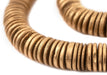 Gold Disk Coconut Shell Beads (20mm) (5 Pack) - The Bead Chest
