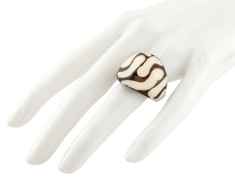 Traditional Design Batik Bone Ring