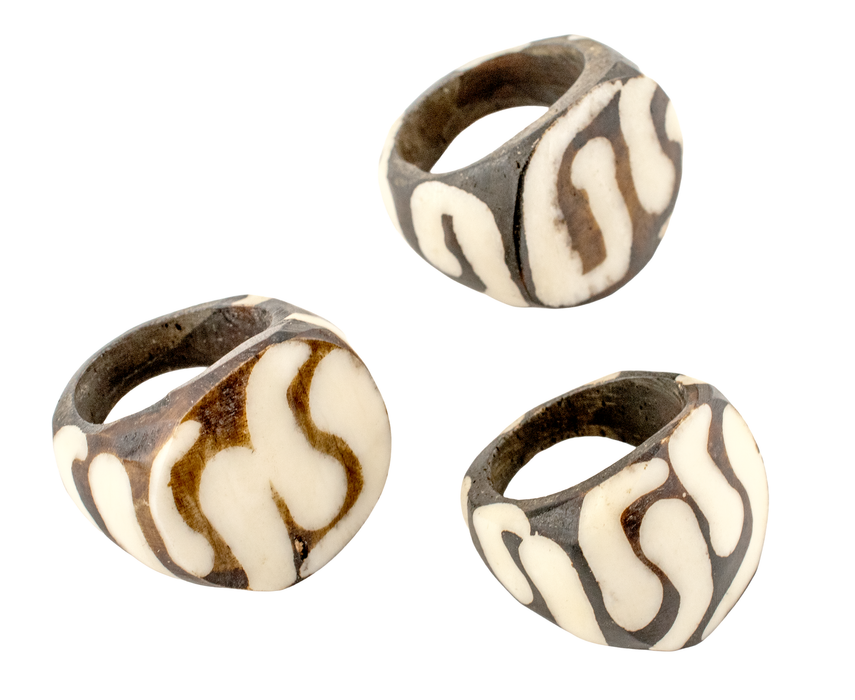 Traditional Design Batik Bone Ring