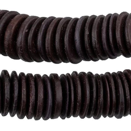 Dark Brown Disk Coconut Shell Beads (20mm) (10 Pack) - The Bead Chest