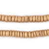 Gold Disk Coconut Shell Beads (8mm) (10 Pack)