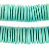 Mint Green Disk Coconut Shell Beads (20mm) (5 Pack)