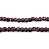 Triangular Cut Faceted Garnet Beads (6mm)