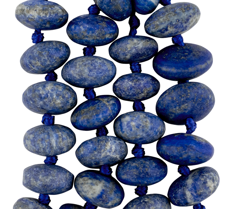 Afghan Lapis Lazuli Saucer Beads