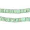 Mint Green Disk Coconut Shell Beads (8mm) (10 Pack)
