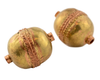 Jumbo Artisanal Ethiopian Brass Bead (Set of 2)