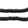 Black Disk Coconut Shell Beads (8mm) (10 Pack)