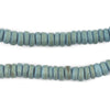 Light Blue Disk Coconut Shell Beads (8mm) (5 Pack)