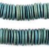 Light Blue Disk Coconut Shell Beads (20mm) (5 Pack)