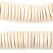 White Disk Coconut Shell Beads (20mm) (5 Pack) - The Bead Chest