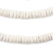 White Disk Coconut Shell Beads (8mm) (5 Pack) - The Bead Chest