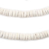 White Disk Coconut Shell Beads (8mm) (10 Pack)