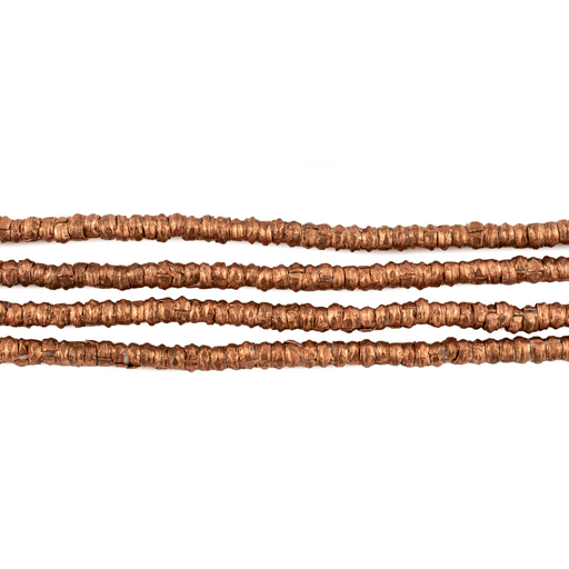 Copper Heishi Ethiopian Beads (Set of 2)
