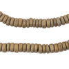Brown Disk Coconut Shell Beads (8mm) (10 Pack)