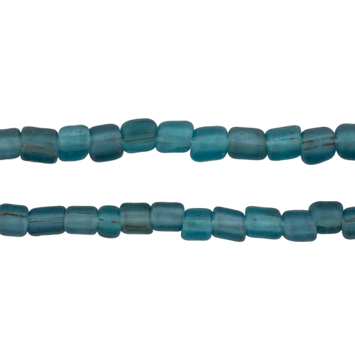 Blue Aqua Java Glass Beads