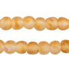 Amber Swirl Recycled Glass Beads (11mm)