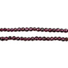 Faceted Hex Cut Almadine Garnet Beads (4mm)