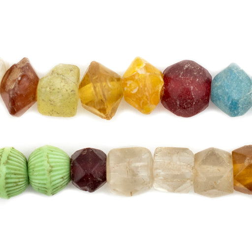 Old Mixed Vaseline Beads #13037 - The Bead Chest