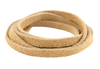 6.0mm Beige Flat Suede Leather Cord (3ft)