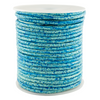 3.0mm Turquoise Speckled Round Leather Cord (75ft)