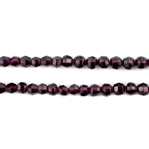 Graduated Faceted Round Garnet Beads (4-7mm) - The Bead Chest