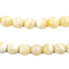 Round Matte Yellow Calcite Beads (10mm)