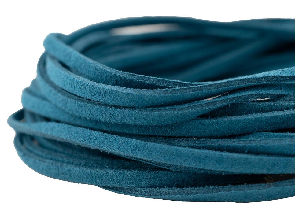 3mm Cerulean Blue Faux Suede Cord (15ft)