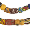 Premium Antique Venetian Mixed Trade Beads #17099