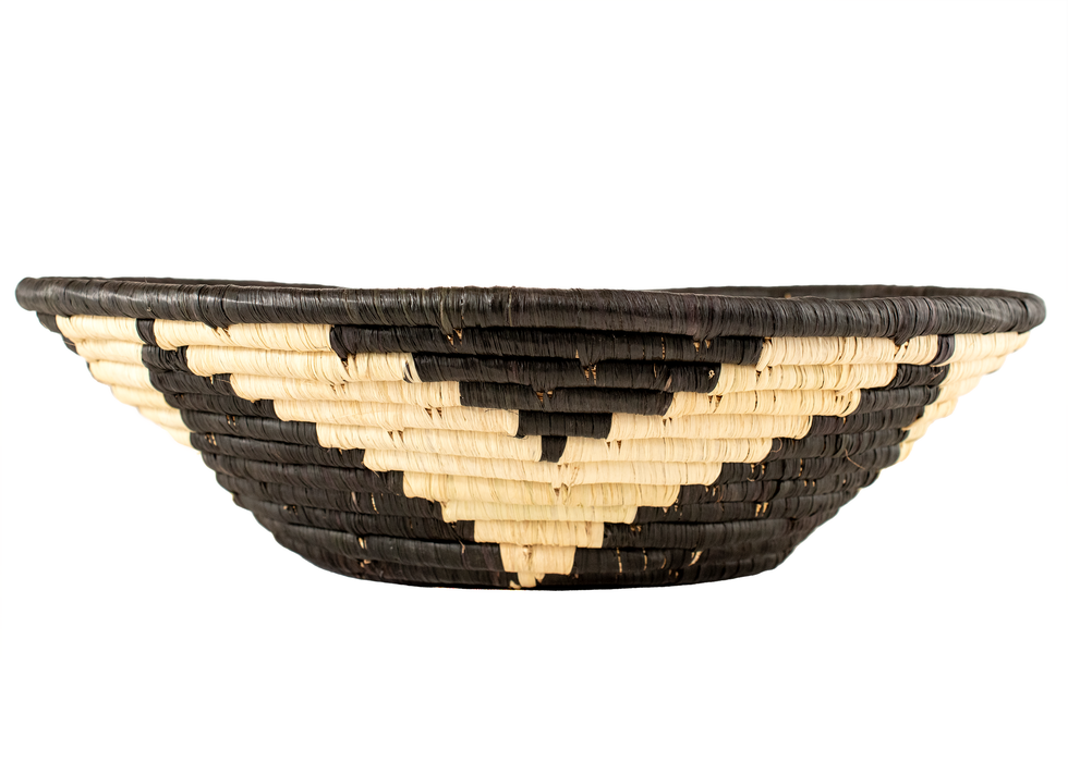 Cross-Star Pattern Ugandan Basket (Large)
