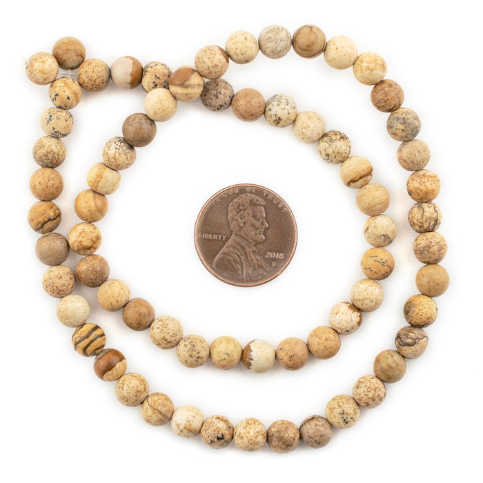 Round Picture Jasper Beads (6mm)