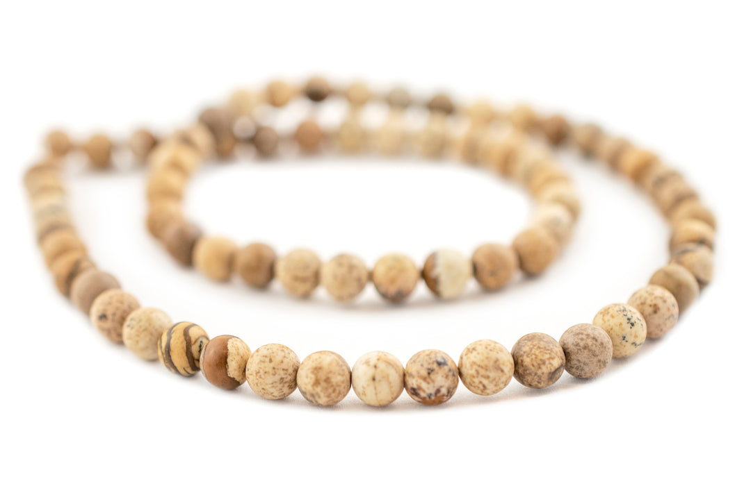 Round Picture Jasper Beads (6mm)