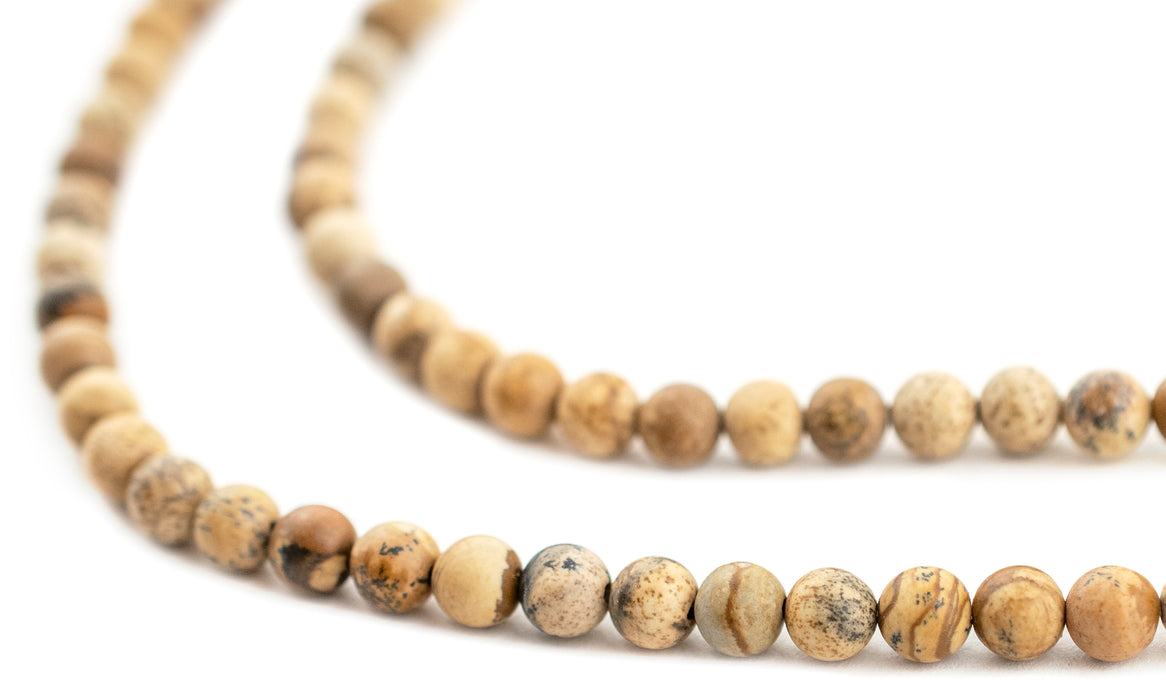 Round Picture Jasper Beads (6mm)