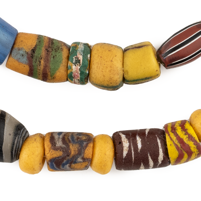Premium Antique Venetian Mixed Trade Beads #17085