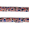 Red White & Blue Antique Millefiori Trade Beads #13711