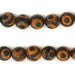 Crackled Eye Round Tibetan Agate Beads (11mm) - The Bead Chest