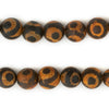 Crackled Eye Round Tibetan Agate Beads (11mm)