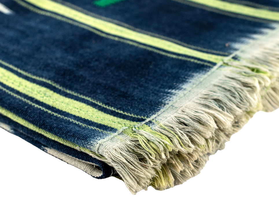 Green & Blue West African Bondoukou Indigo Cloth