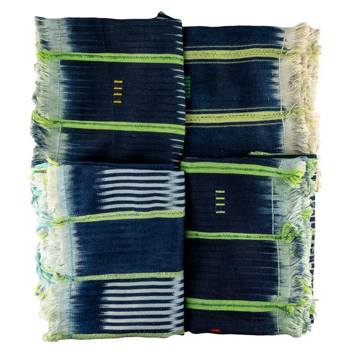 Green & Blue West African Bondoukou Indigo Cloth