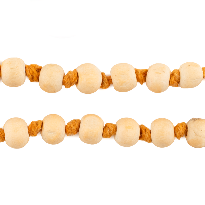 Sacred Grove Knotted Wooden Mala Beads