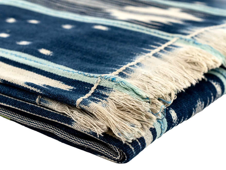 Turquoise & Blue West African Bondoukou Indigo Cloth