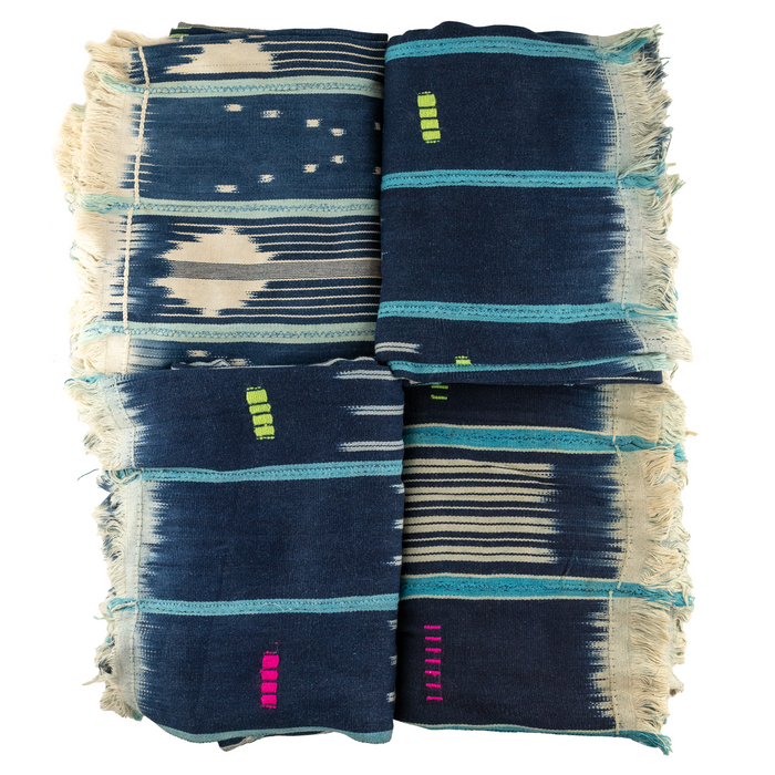 Turquoise & Blue West African Bondoukou Indigo Cloth