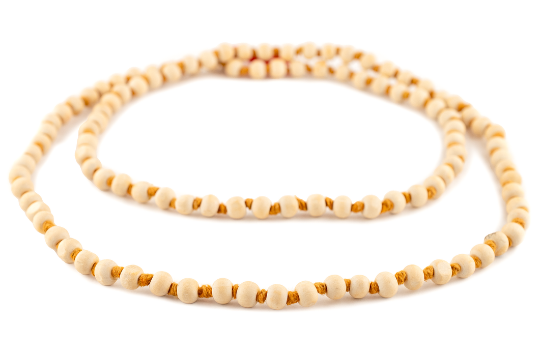 Sacred Grove Knotted Wooden Mala Beads