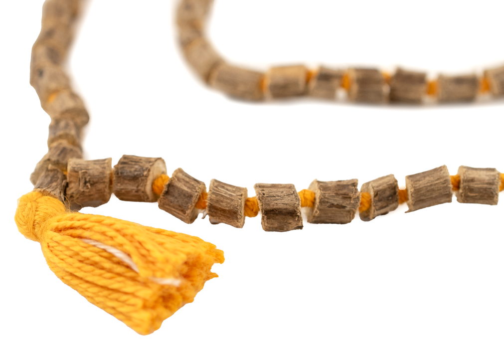 Sacred Bark Wood Mala Beads