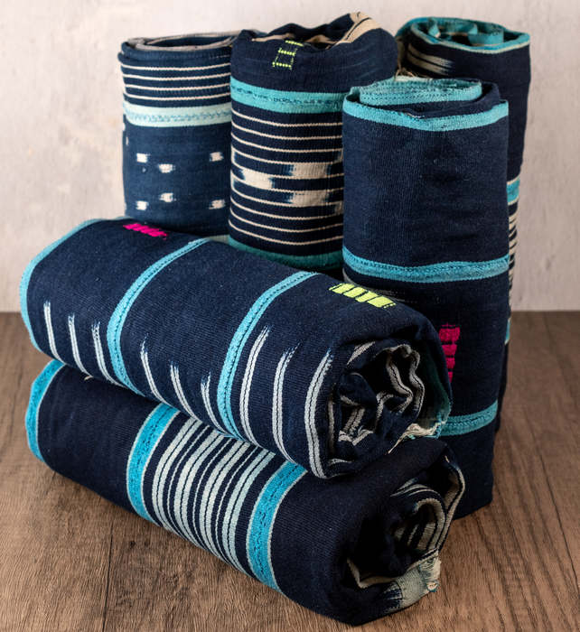 Turquoise & Blue West African Bondoukou Indigo Cloth
