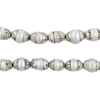 Pearl Nepali Silver Capped Beads (8mm)